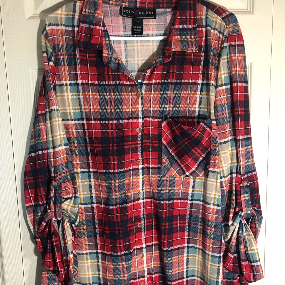 Plaid blouse